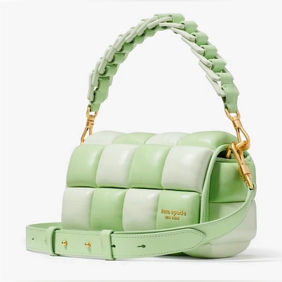 Kate Spade Boxxy Colorblocked East-west Crossbody In Serene Green - Picture 4 of 8